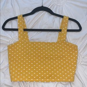 Yellow Forever21 Crop Top